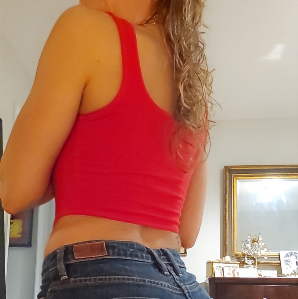 Red Women's Top - Picture 6 of 9